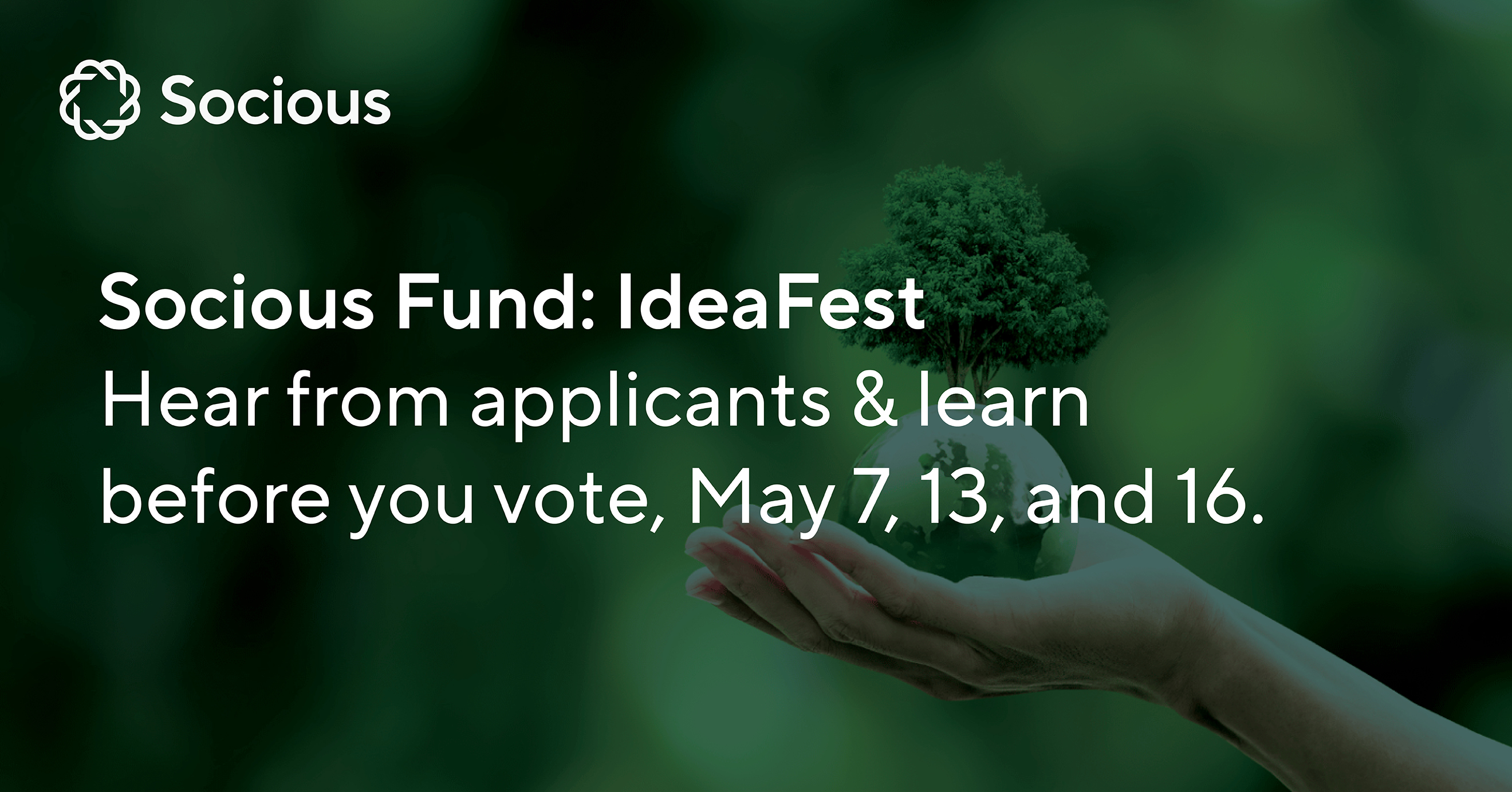Socious Fund IdeaFest: Hear from the Changemakers