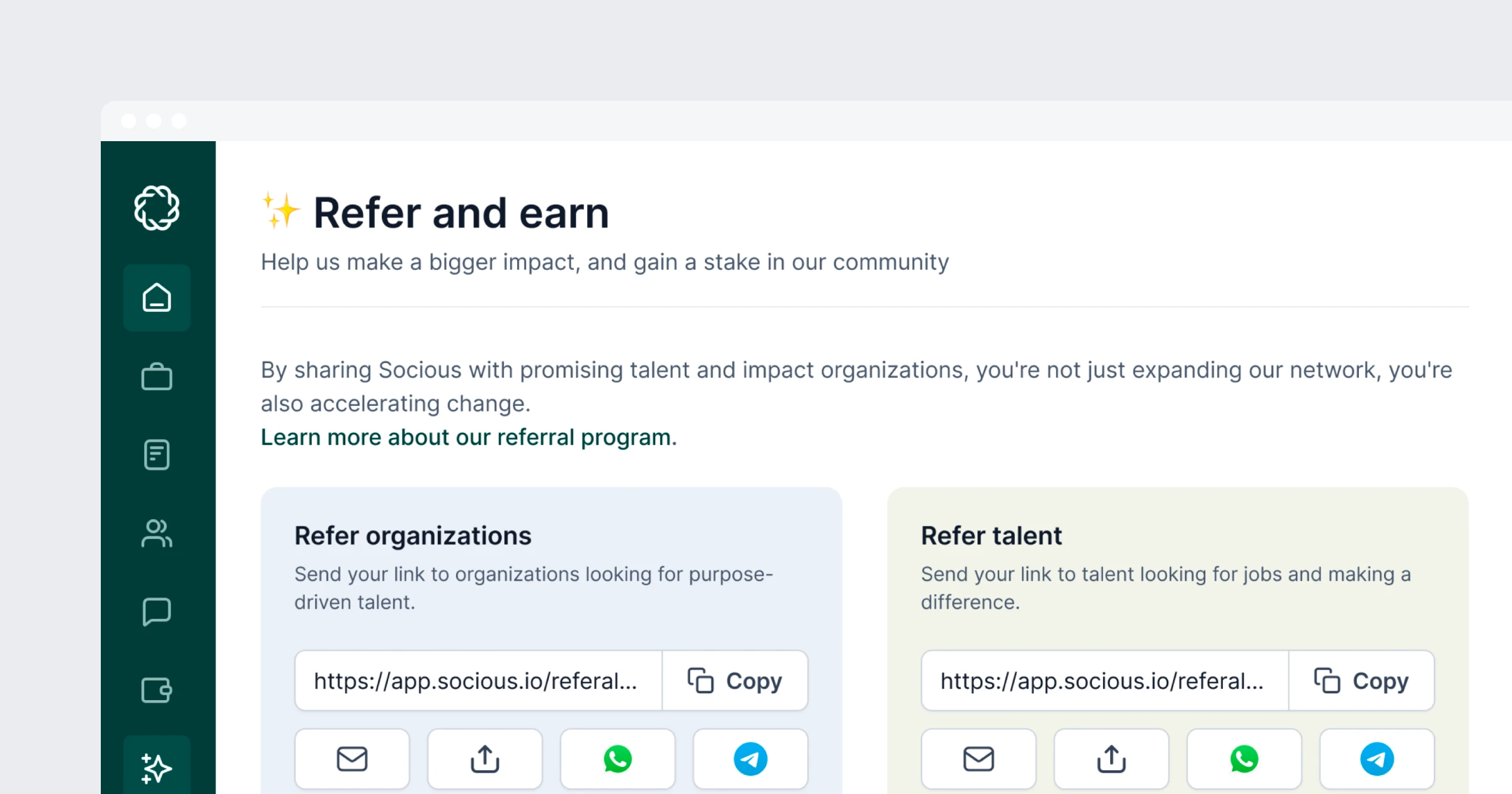Socious Announces the Launch of Decentralized Referral System