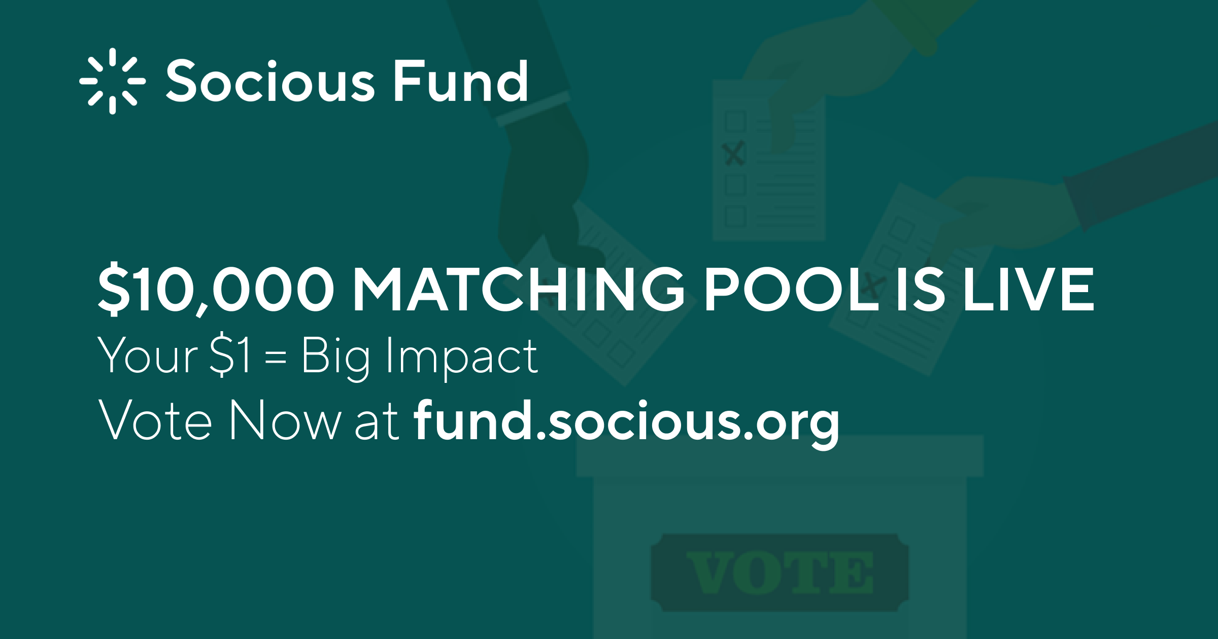 Amplify Your Impact: $10,000 Matching Pool Now Live