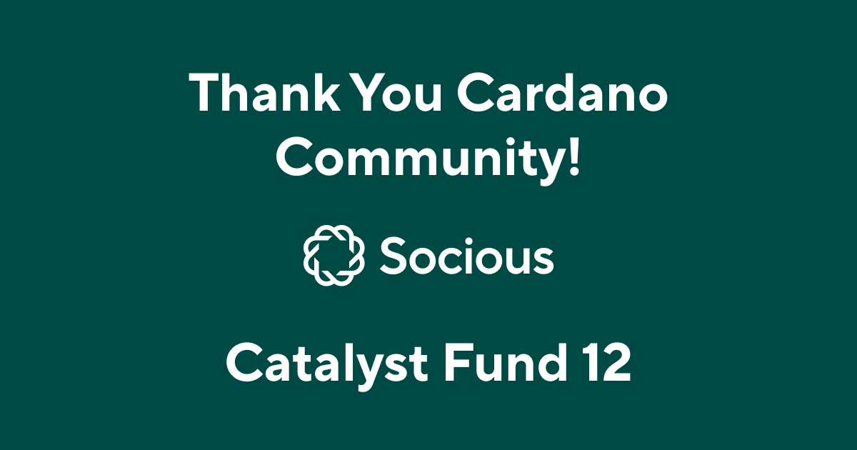 The Cardano Community has Awarded Socious $220k in Funding