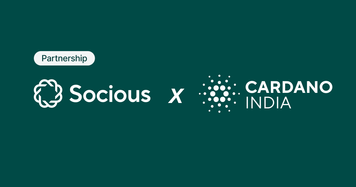 Cardano India to Partner with Socious to Issue Their Educational Certificates!