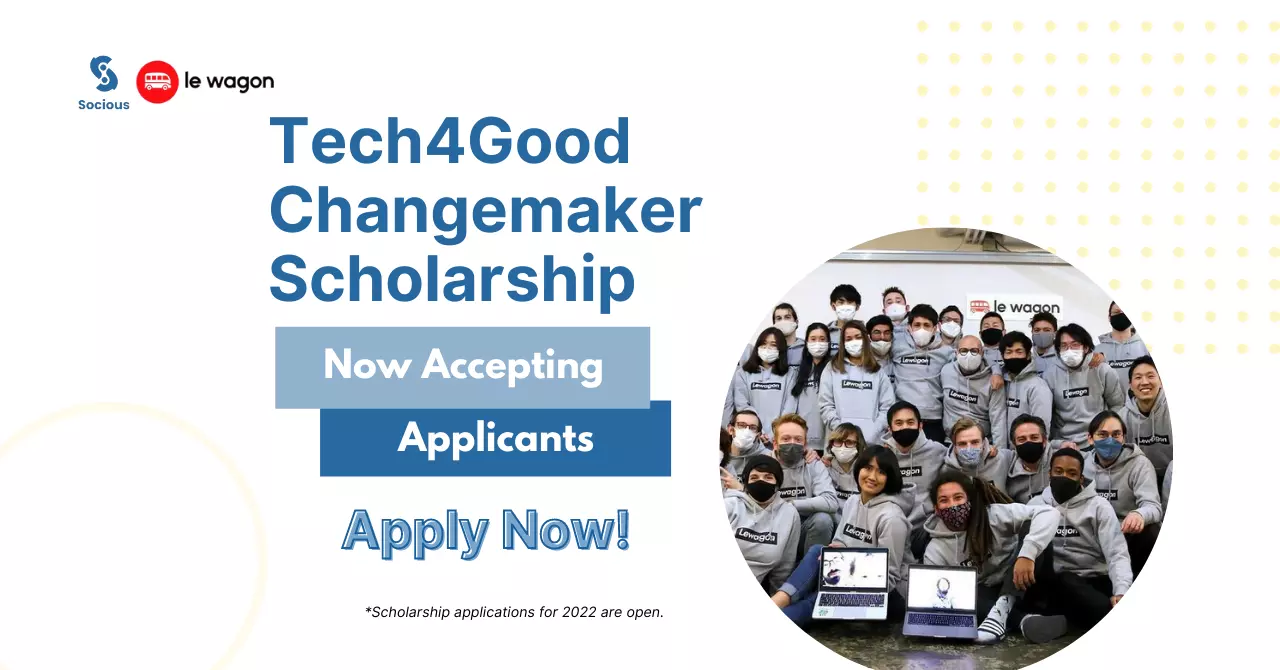 Socious Launches Tech4Good Changemaker Scholarship!