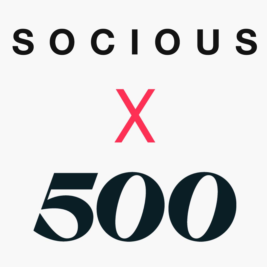 Socious Partnered with 500 Global!