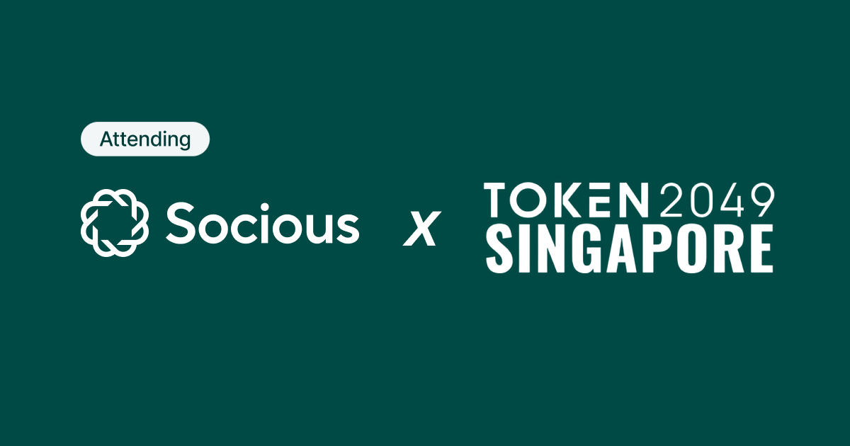Socious Will Be At Token2049
