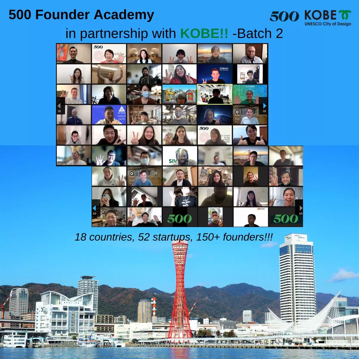 Socious Was Accepted to the "500 Founder Academy in Partnership with KOBE"!