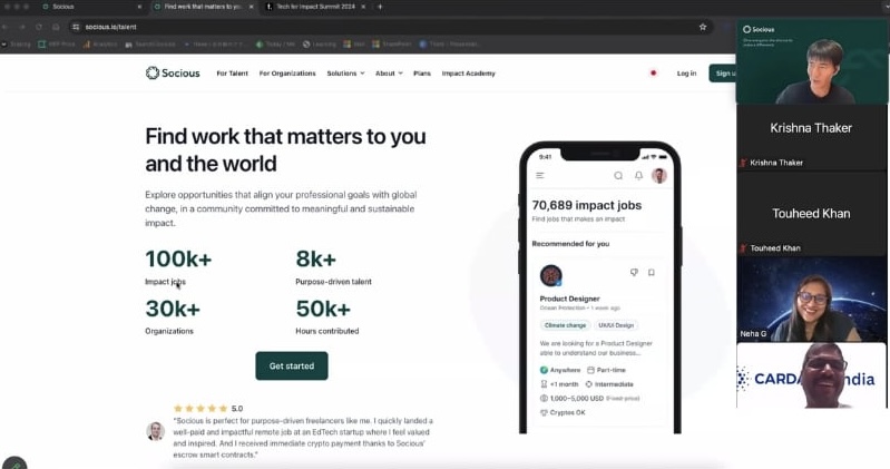 Socious's Founder Lectures on Blockchain Technology to Indian Developers